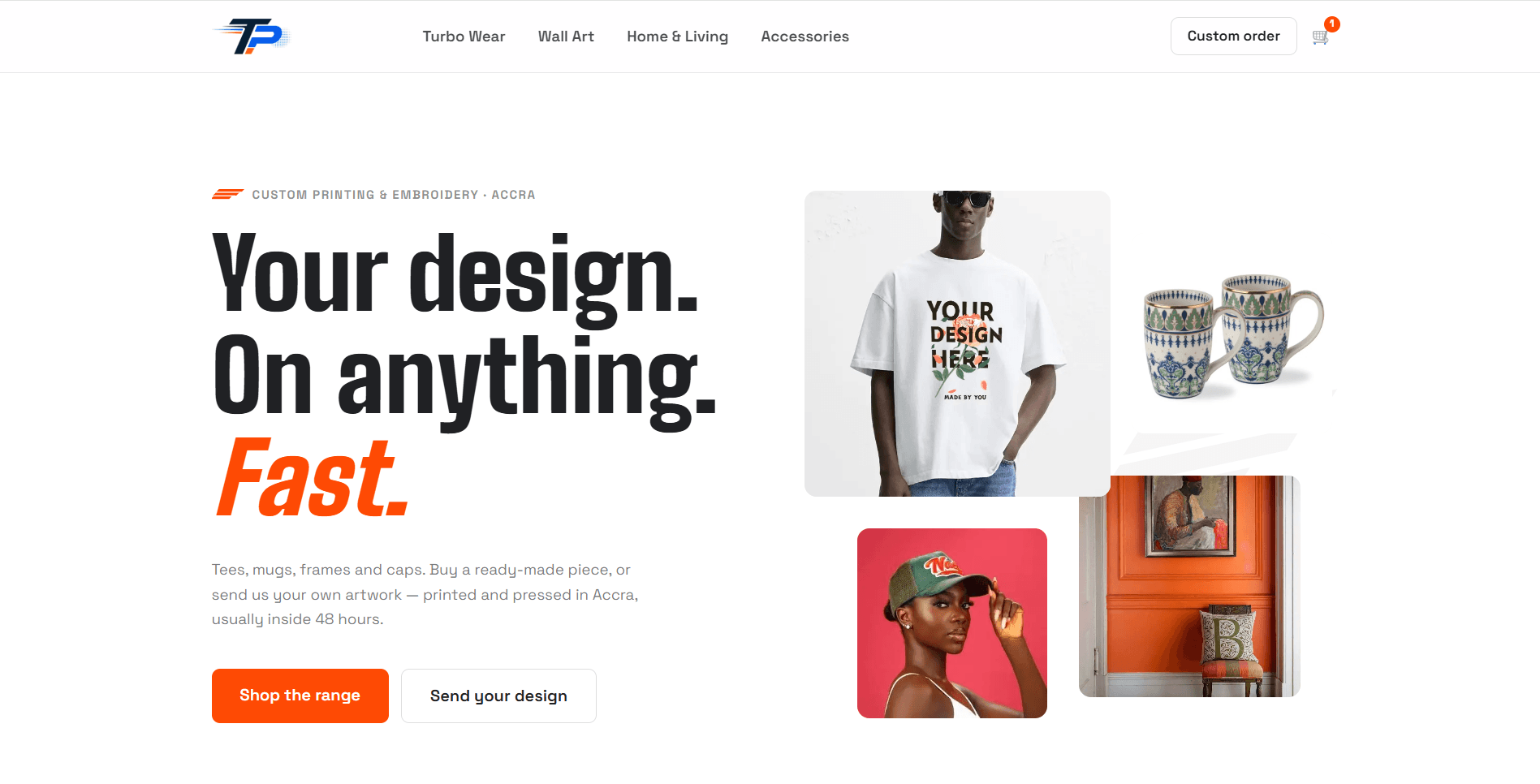 Turbo Prints — An e-commerce home for a print shop outgrowing word-of-mouth