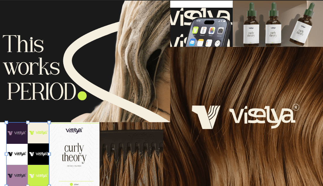 Viselya — An identity system for a hair care brand's next chapter